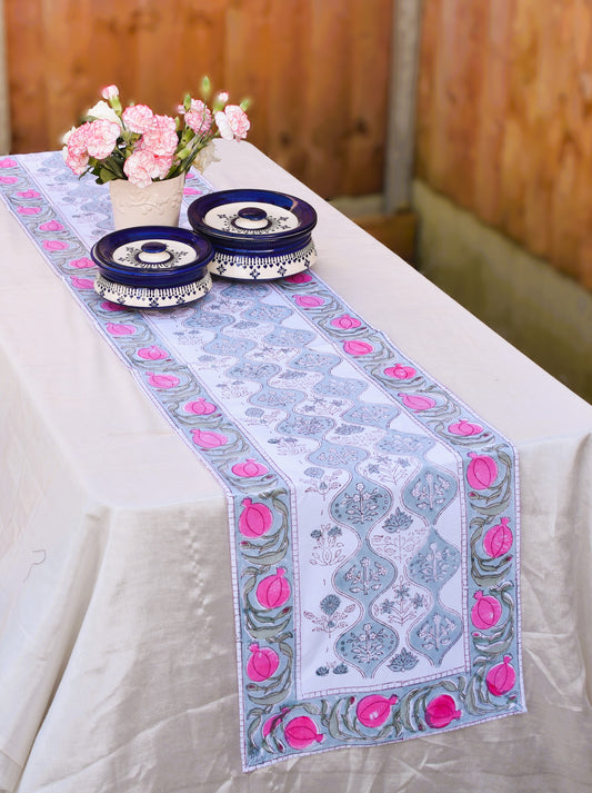 Urmila - Pink Floral Table runner