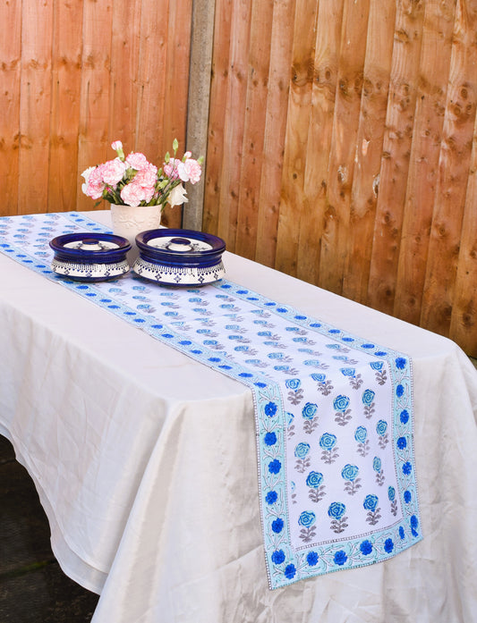 Angada - Blue Motif Table runner