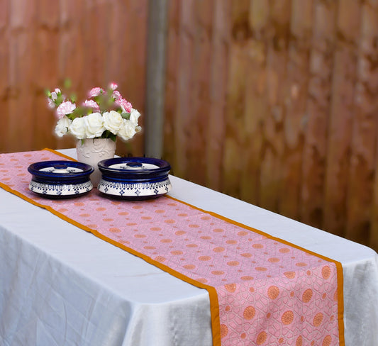 Manthara - Pink Floral Table runner