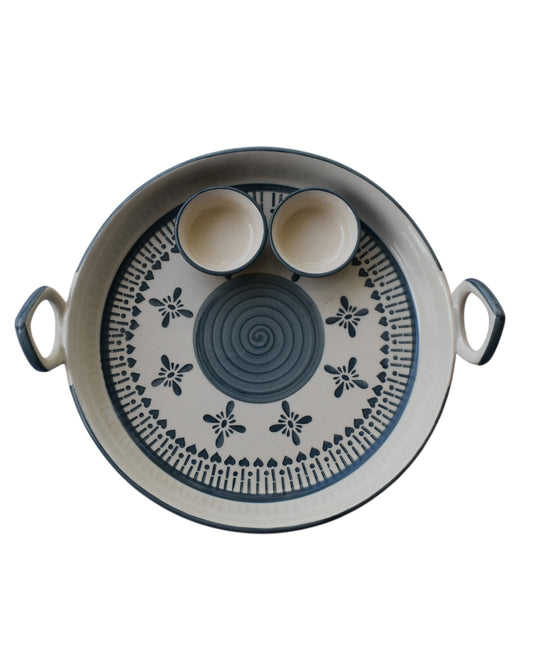 Grey Serve and Dip Platter