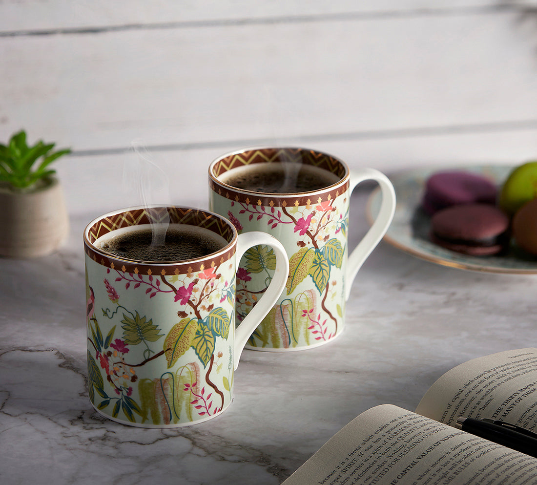 Grandeur Green Swing Milk Mug Set of 2