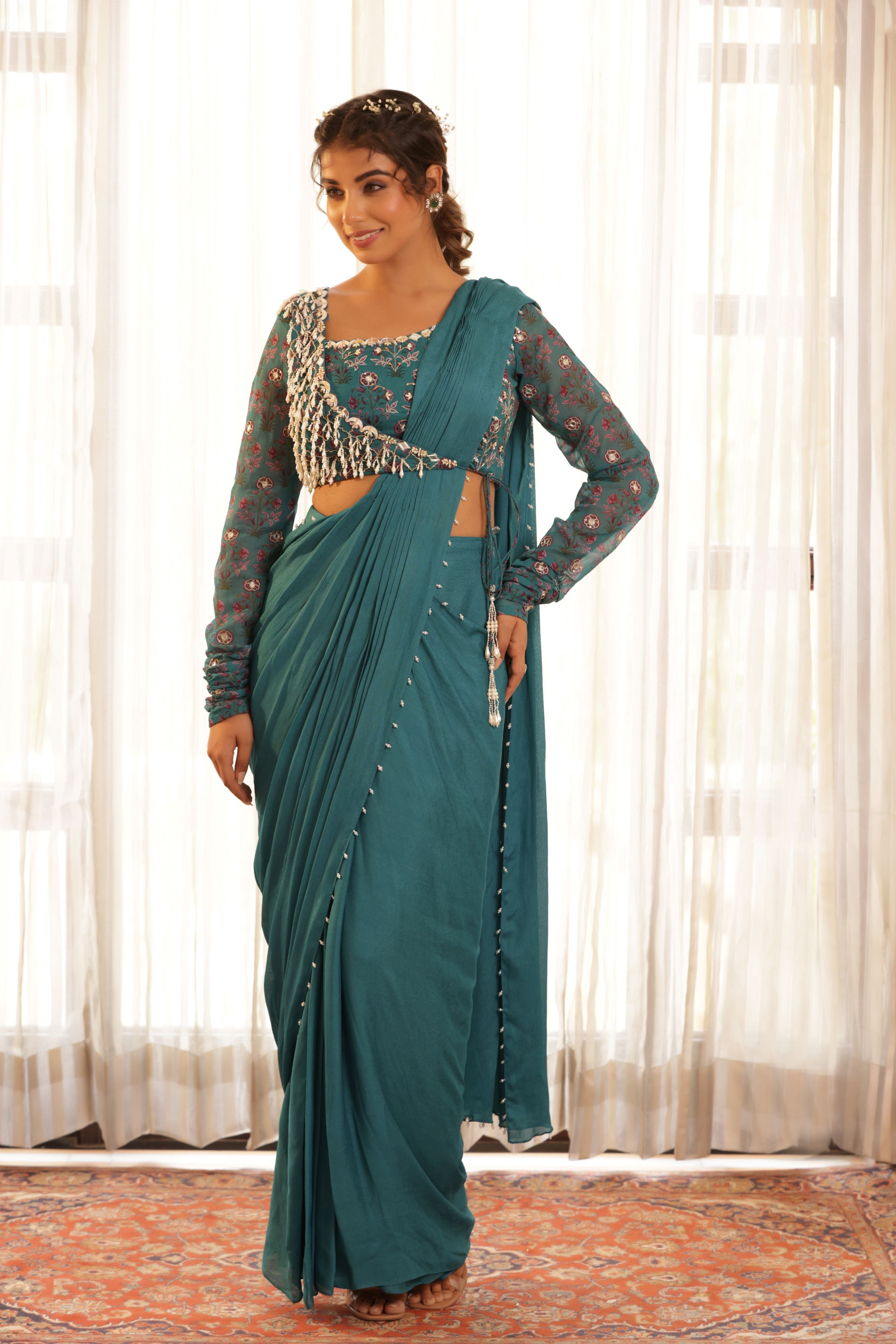 Mehraab drape saree