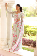 Load image into Gallery viewer, Daisy Drape saree
