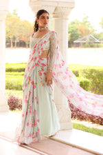 Load image into Gallery viewer, Daisy Drape saree
