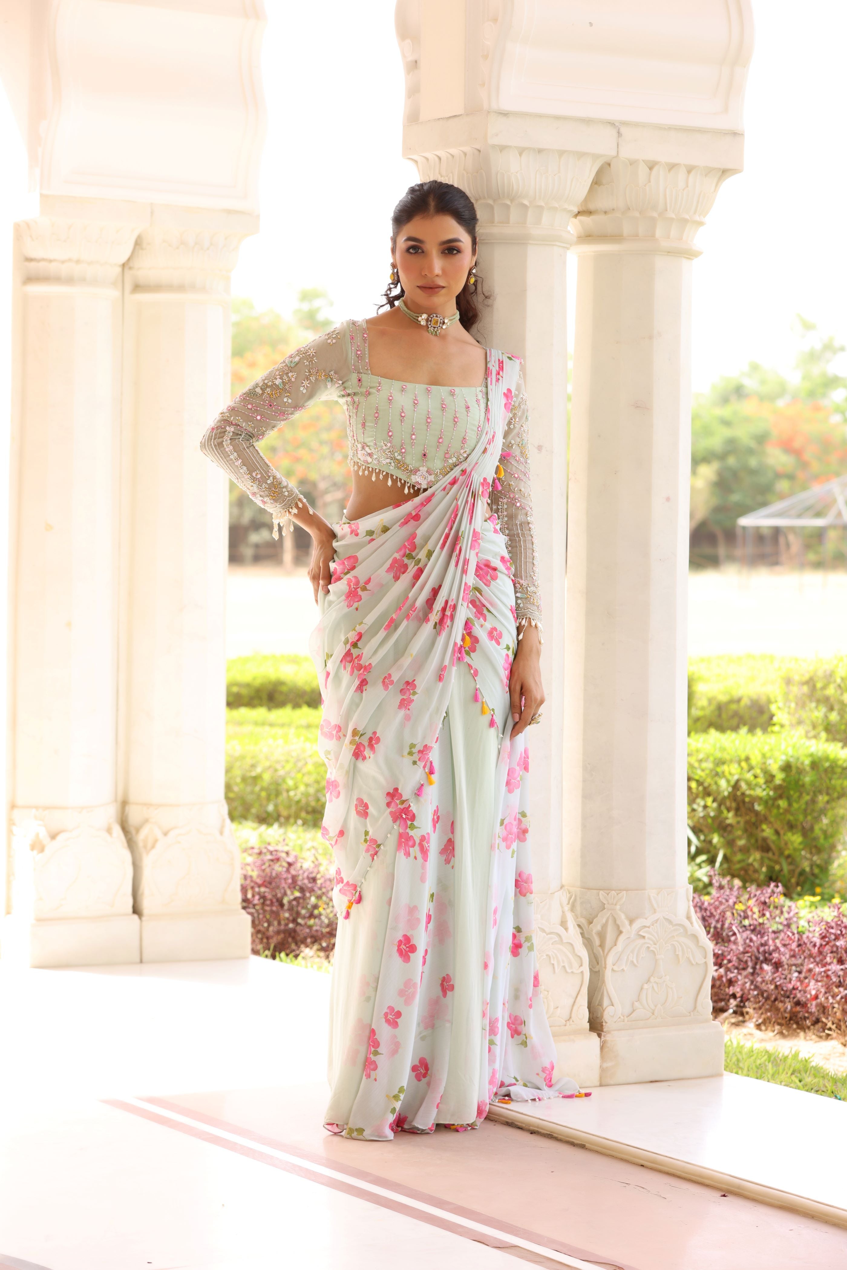 Daisy Drape saree