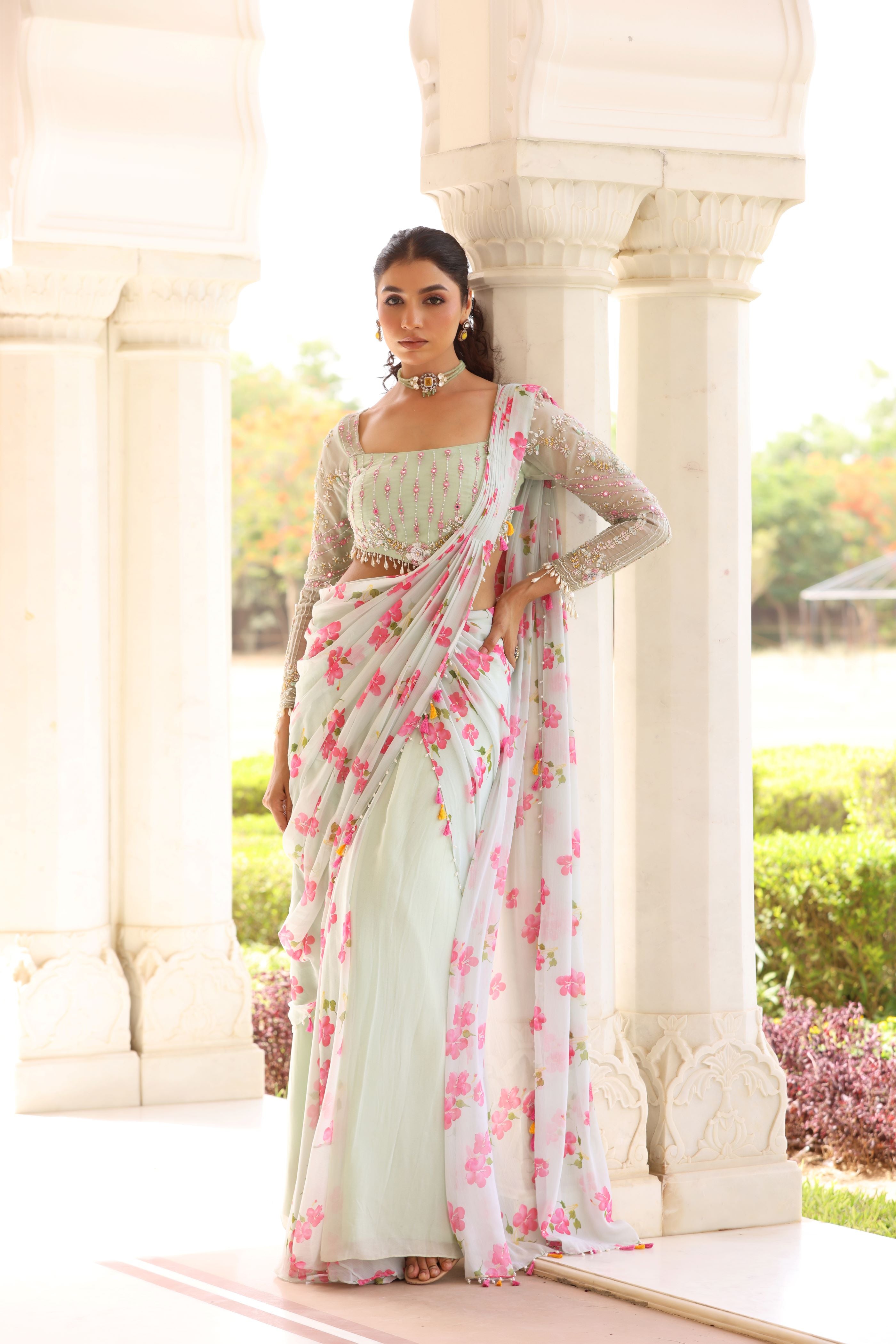 Daisy Drape saree