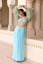 Load image into Gallery viewer, Gul drape skirt set
