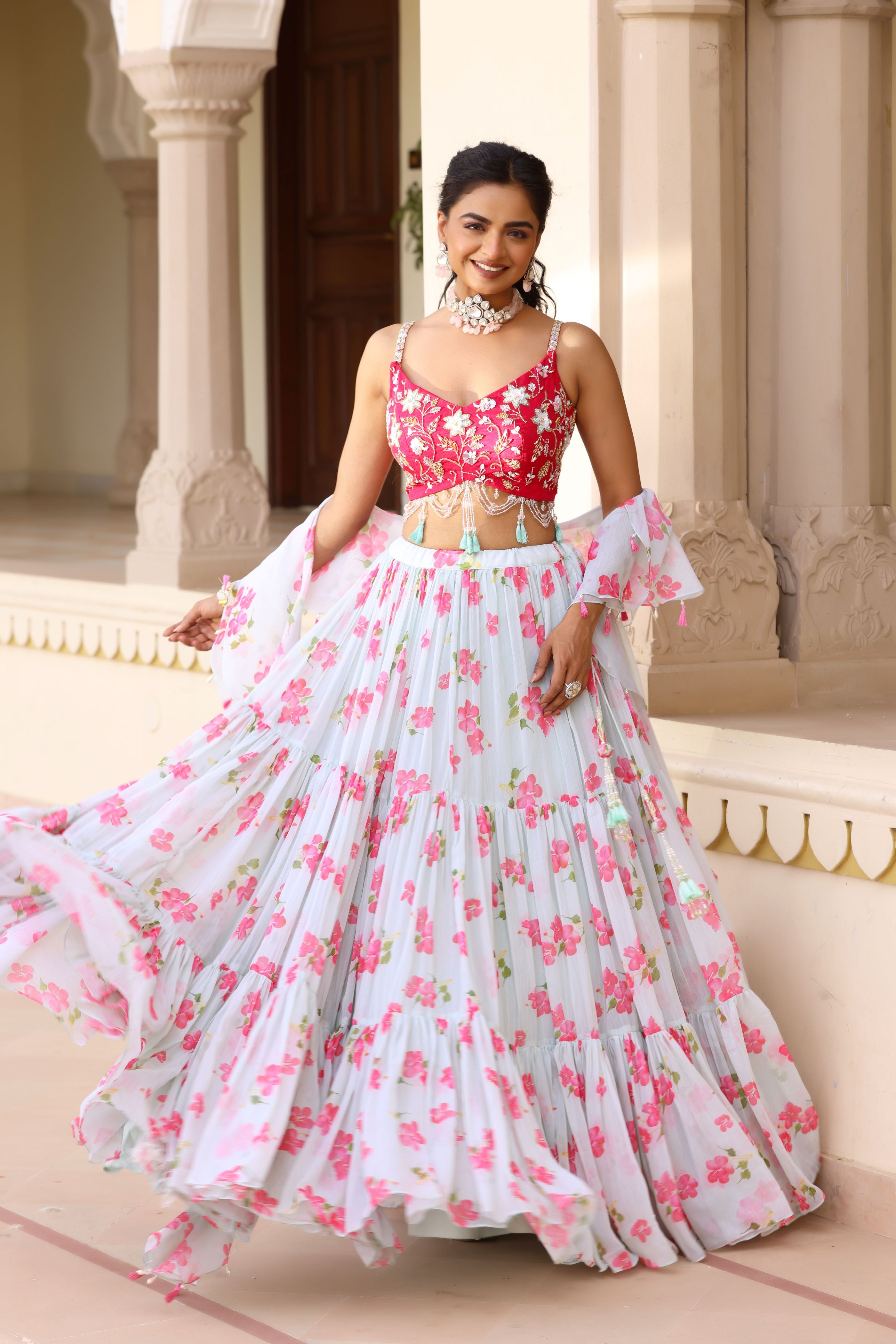 Bloom lehenga set