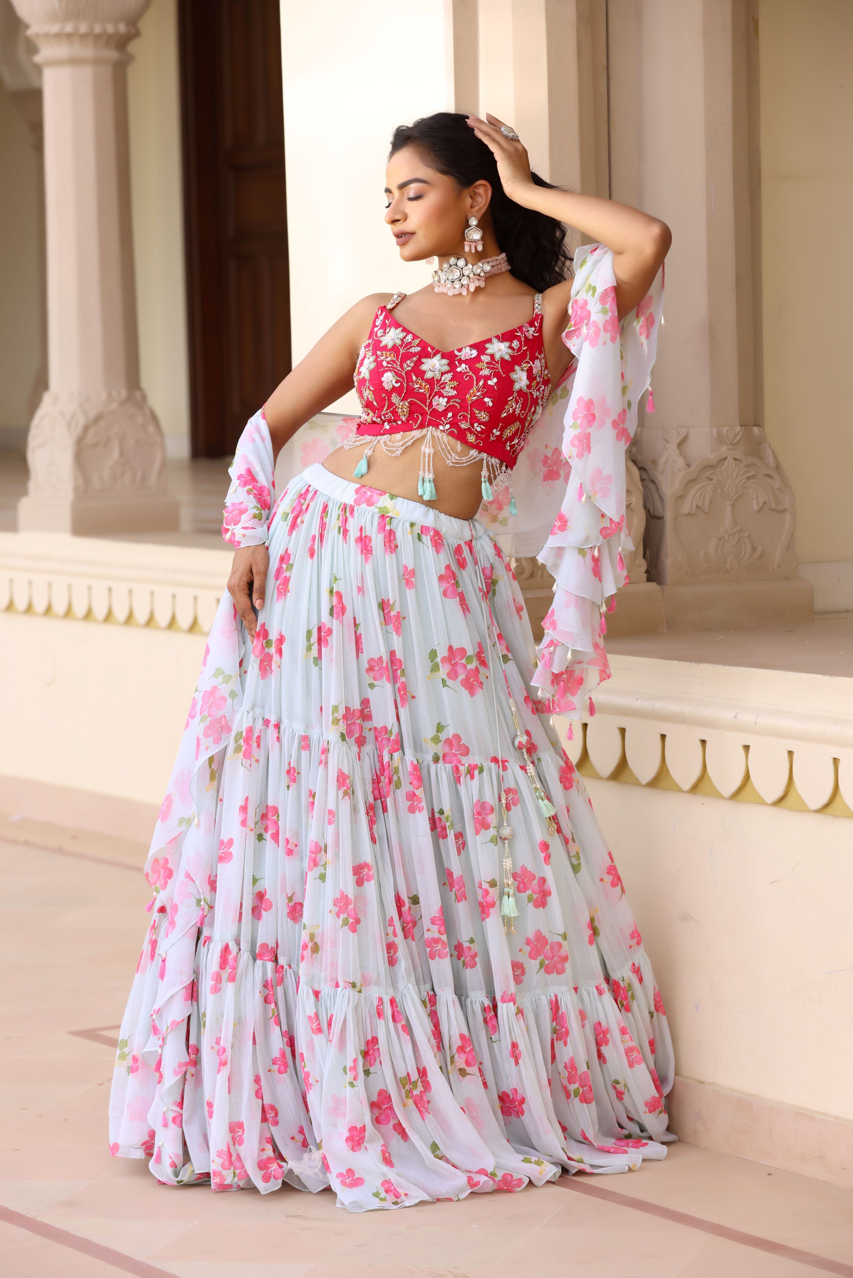 Bloom lehenga set