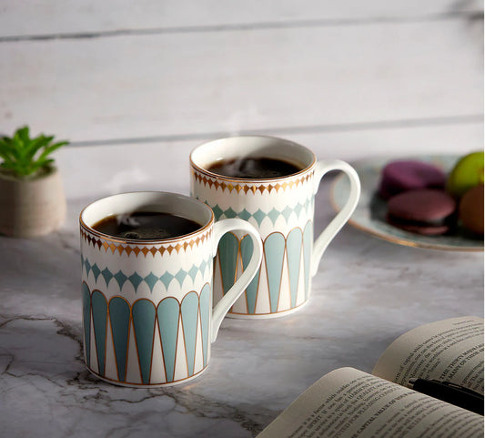 Regal Romance Swing Blue Milk Mug Set of 2