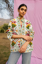 Load image into Gallery viewer, Sujani Art Summer Jacket Green
