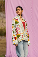 Load image into Gallery viewer, Sujani Art Summer Jacket Green

