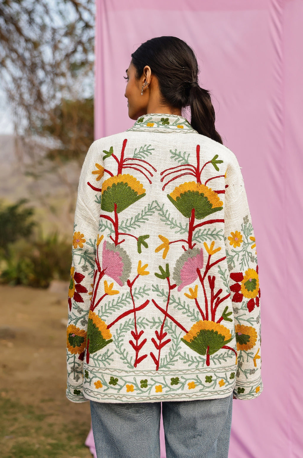 Sujani Art Summer Jacket Green