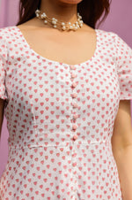 Load image into Gallery viewer, Love Struck Cotton Short Dress
