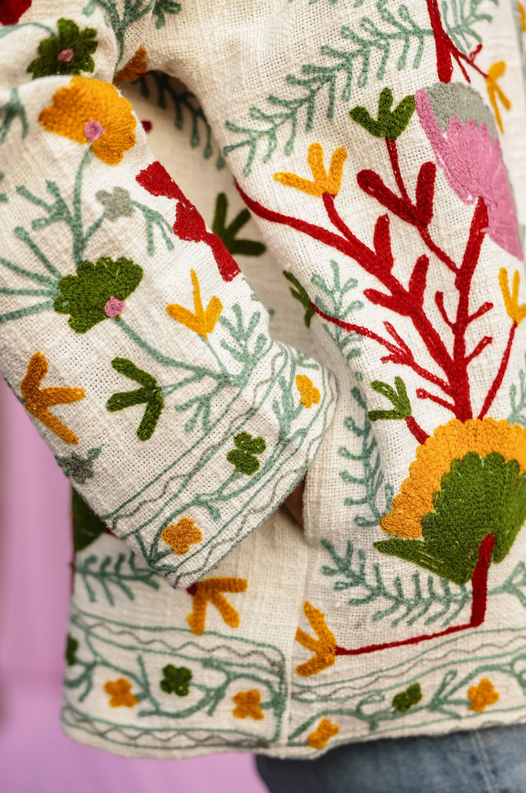 Sujani Art Summer Jacket Green