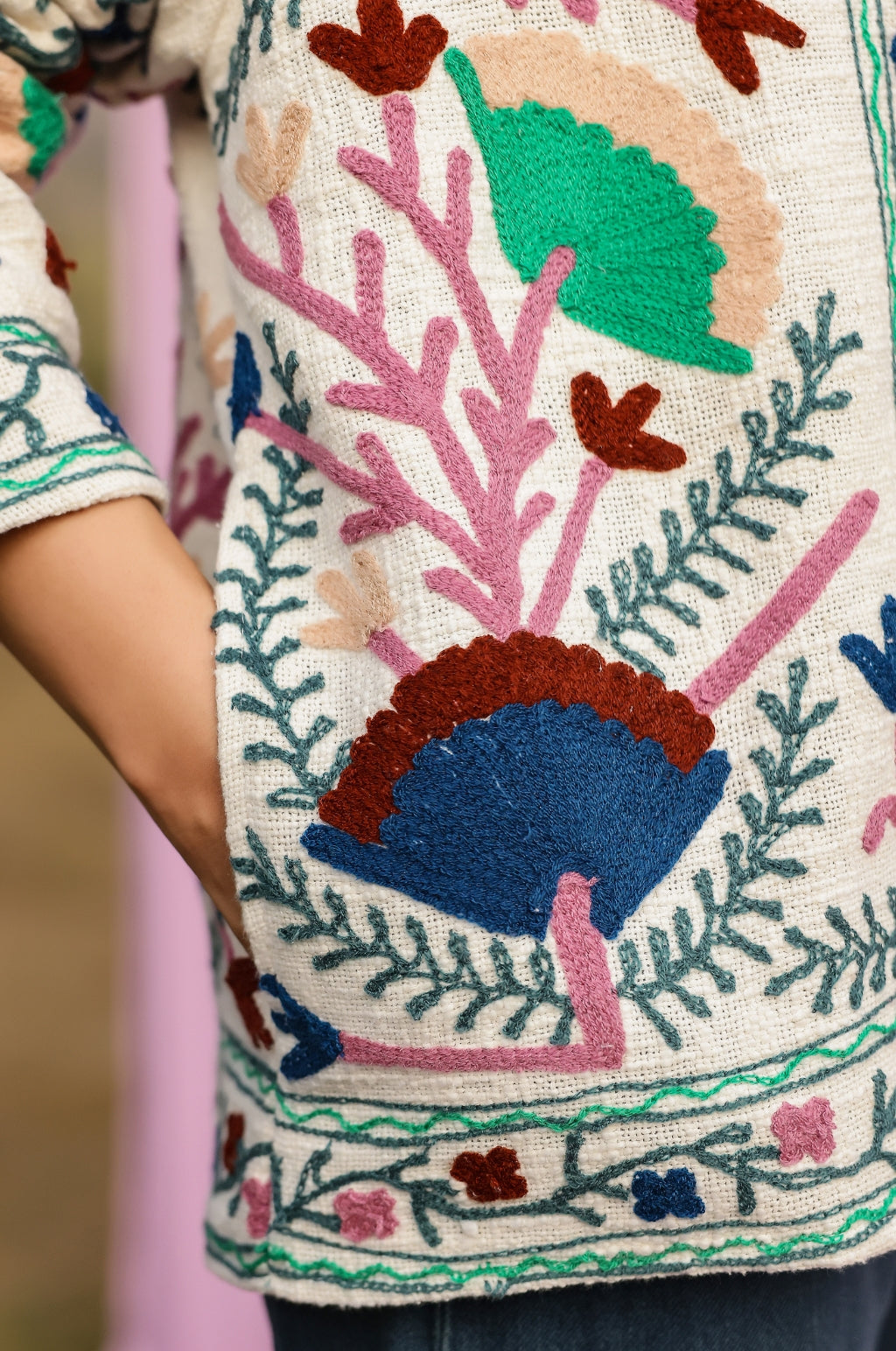 Sujani Art Summer Jacket Indigo