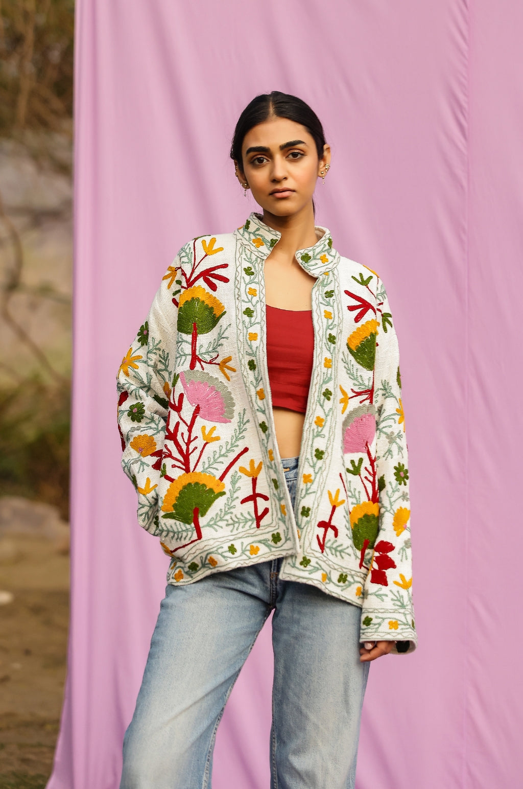 Sujani Art Summer Jacket Green