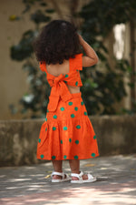 Load image into Gallery viewer, Girls Tangerine Dream Dress
