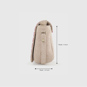 YASMINE BEIGE SLING BAG