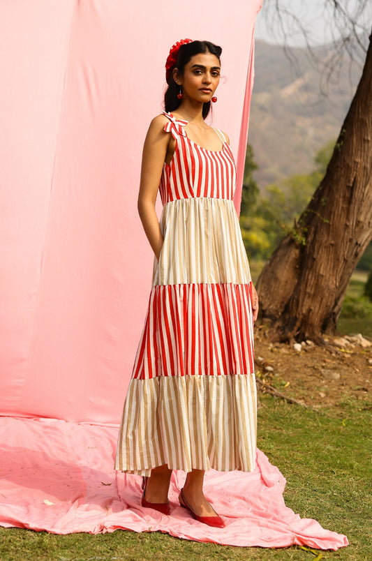 Candy Stripe Maxi Dress