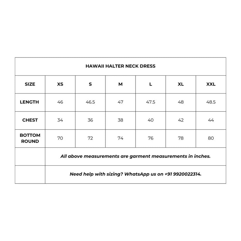 HAWAII HALTER NECK DRESS