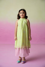 Load image into Gallery viewer, Little starry kurta skirt set
