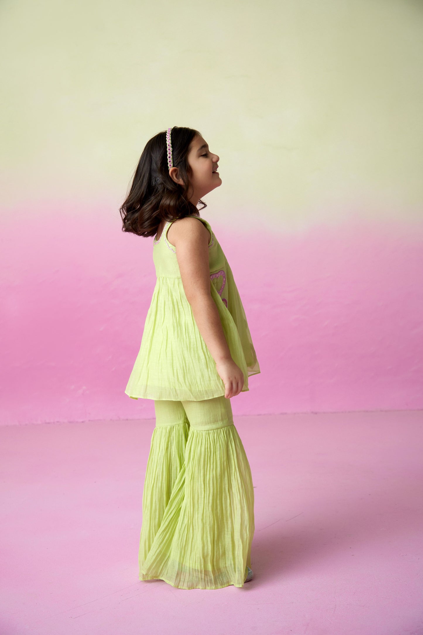 Sweet pea sharara set