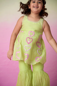 Sweet pea sharara set