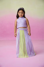 Load image into Gallery viewer, Rainbow dream skirt top set
