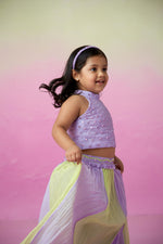 Load image into Gallery viewer, Rainbow dream skirt top set
