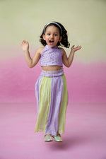 Load image into Gallery viewer, Rainbow dream skirt top set
