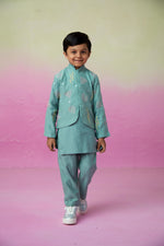 Load image into Gallery viewer, Ocean voyager kurta jacket set
