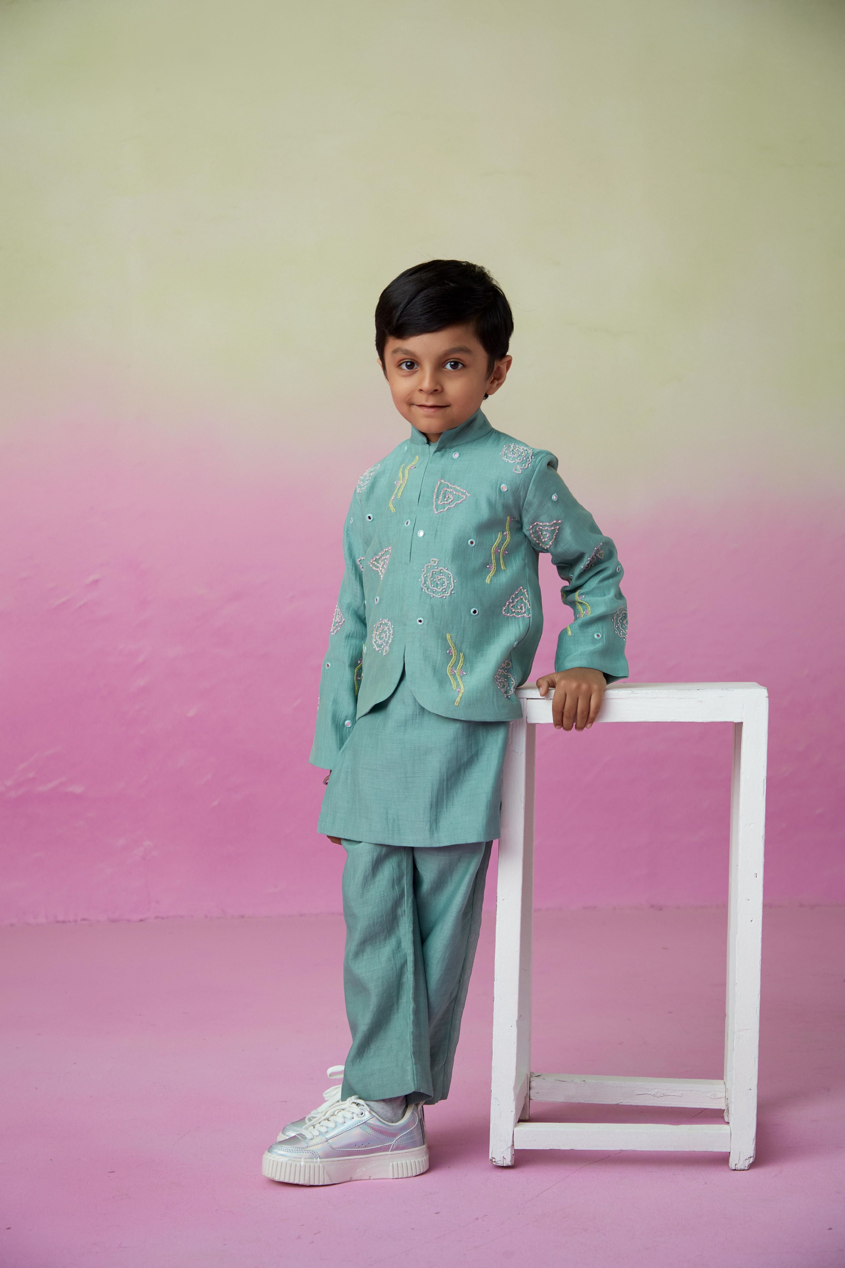 Ocean voyager kurta jacket set