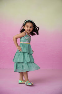 Minty whirlwind dress