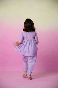 Whimsical butterfly kurta set