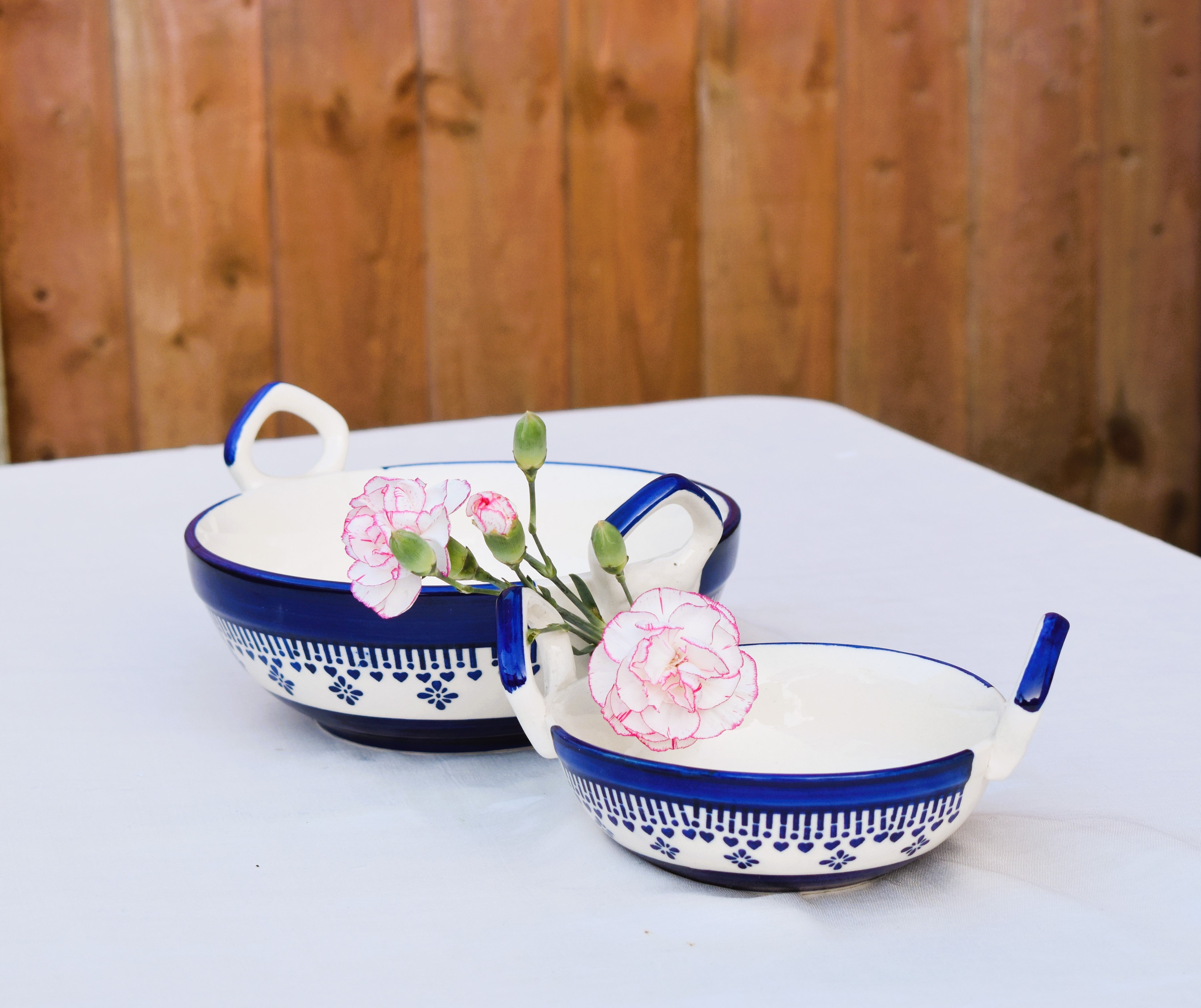 Badal - Blue Pottery Serving Kadai