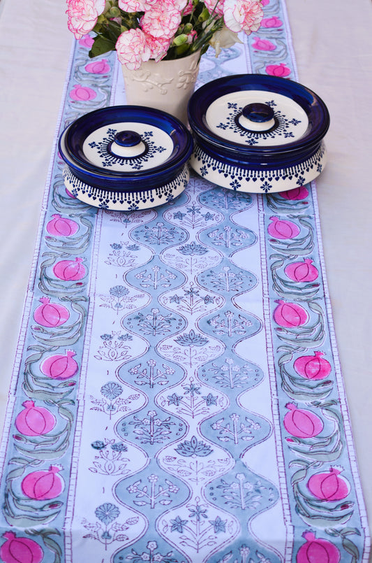 Urmila - Pink Floral Table runner
