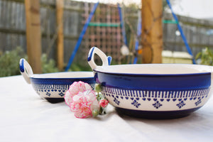 Badal - Blue Pottery Serving Kadai