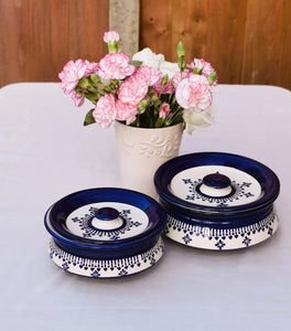 Badal - Blue Pottery Serving Handi