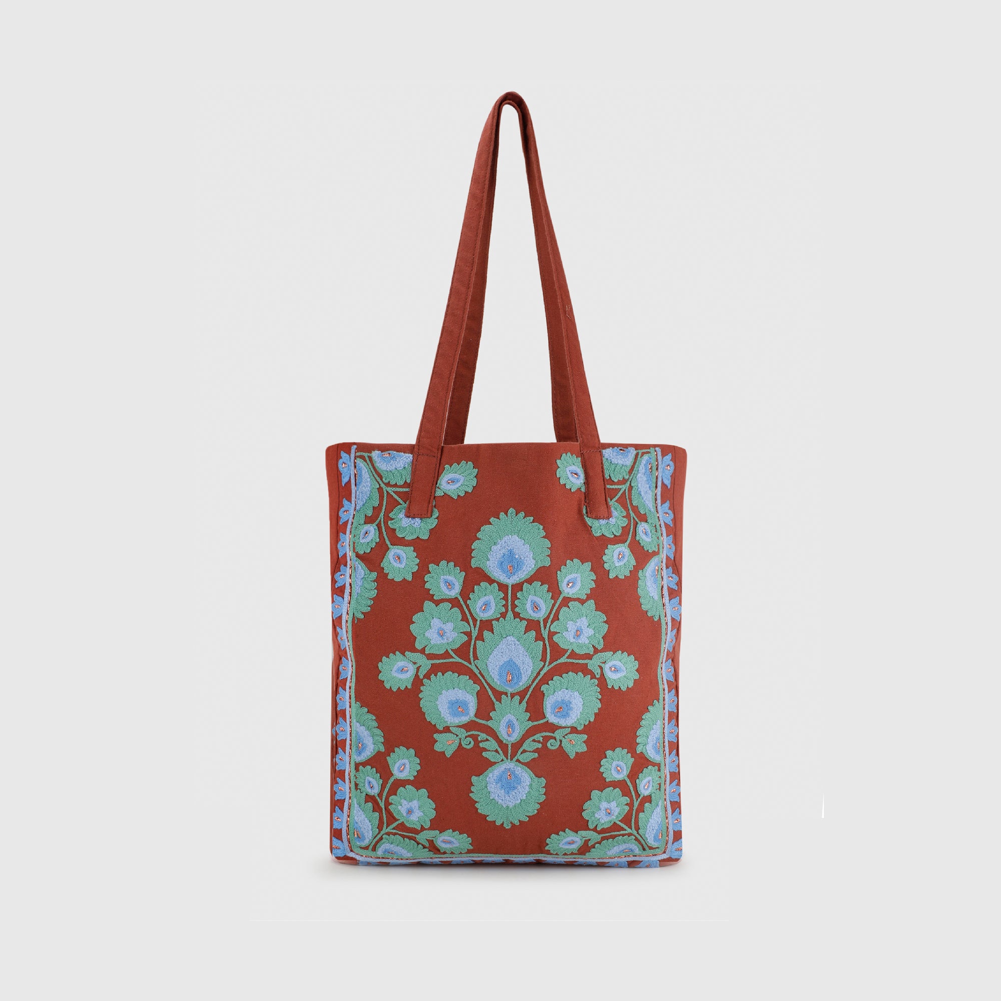 RANIA RUST TOTE BAG