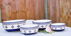 Badal - Blue Pottery Serving Bowls