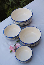 Load image into Gallery viewer, Badal - Blue Pottery Serving Bowls
