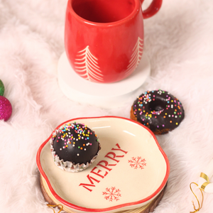 Christmas Handmade Dessert Plate