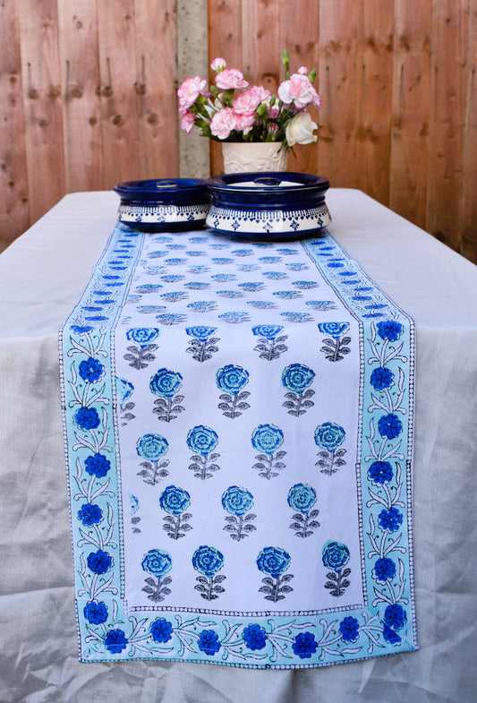Angada - Blue Motif Table runner