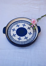 Load image into Gallery viewer, Badal - Blue Pottery Serving Platter
