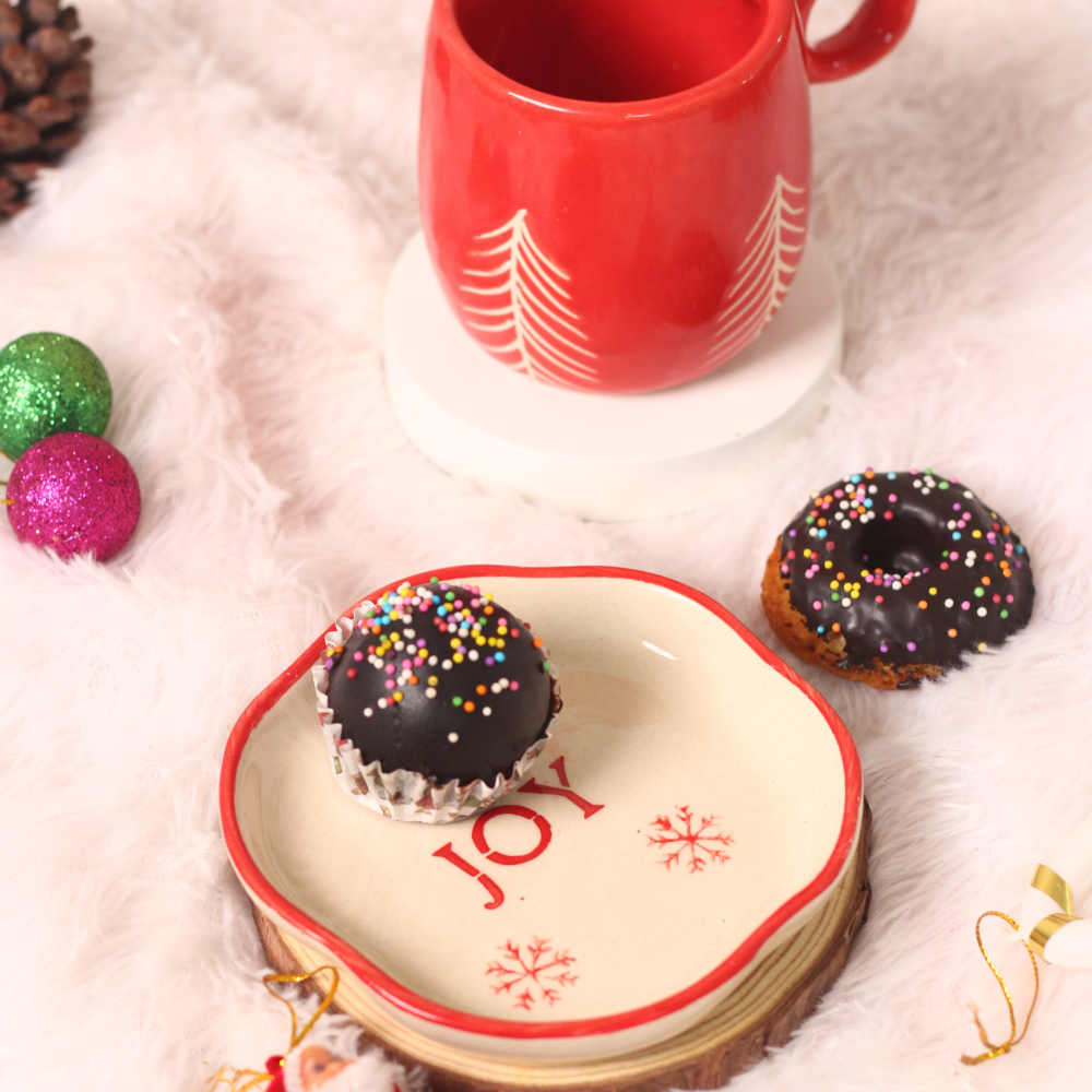 Christmas Handmade Dessert Plate