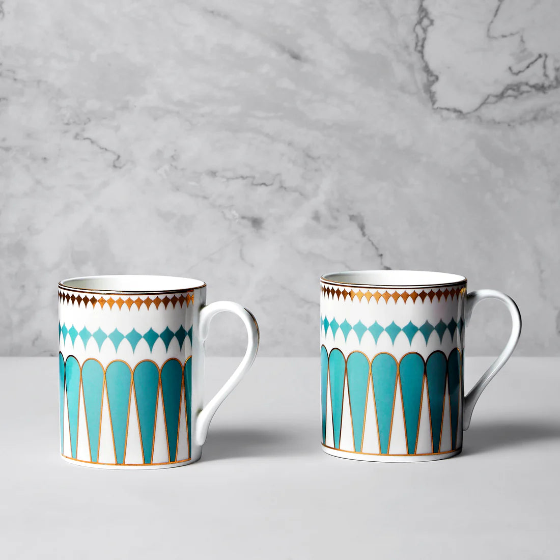 Regal Romance Swing Blue Milk Mug Set of 2