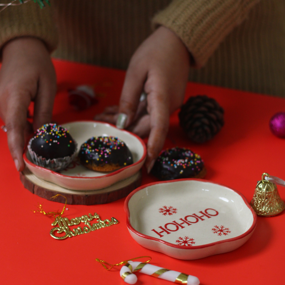 Christmas Handmade Dessert Plate