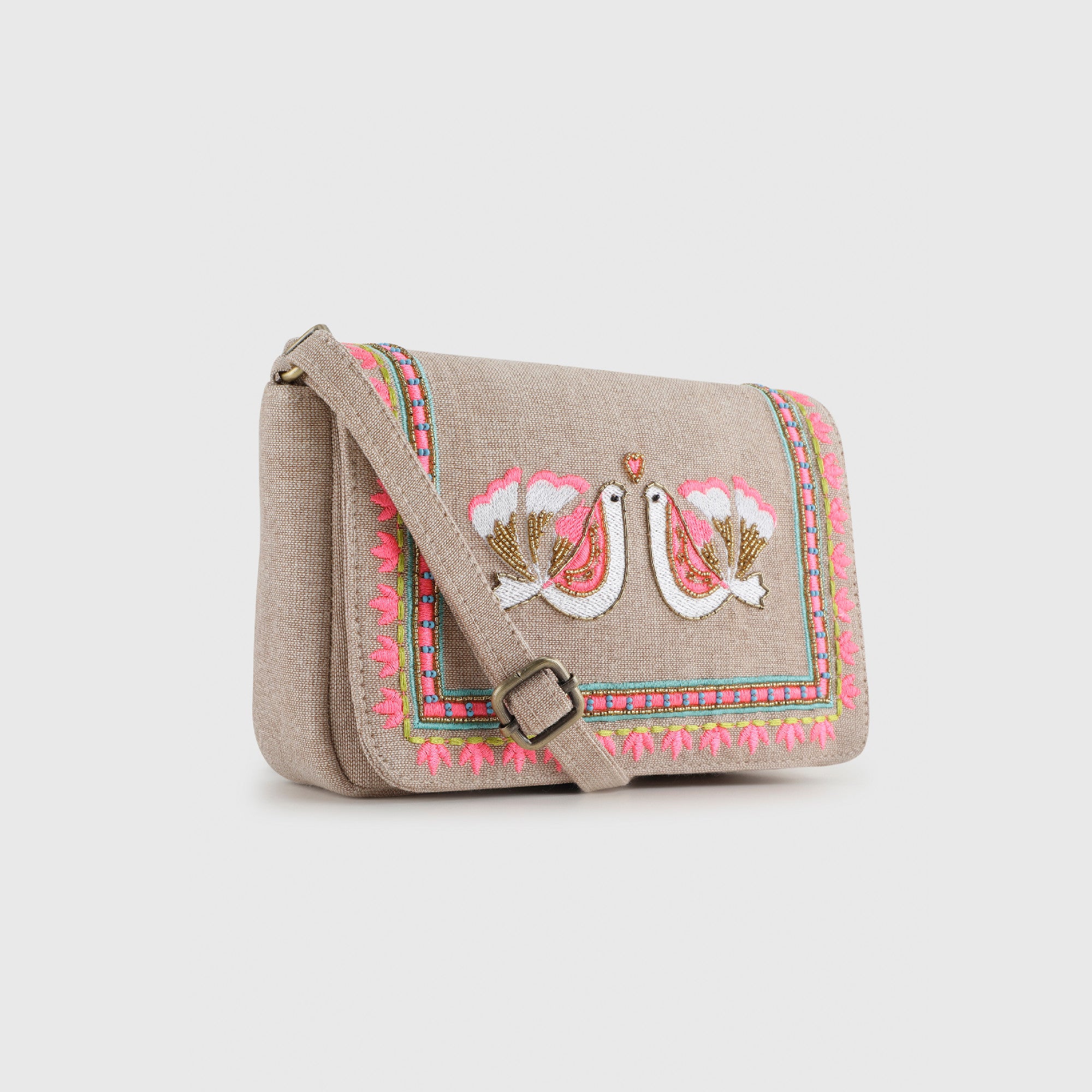 CARINA BEIGE SLING BAG