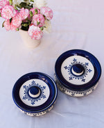 Load image into Gallery viewer, Badal - Blue Pottery Serving Handi
